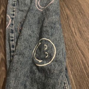 Classic Black GarmentSmiley face jeans
